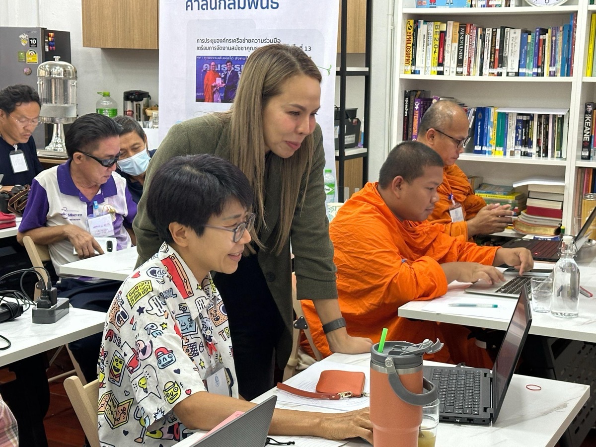 ภาพบรรยากาศในห้องอบรม AI for Social Impact