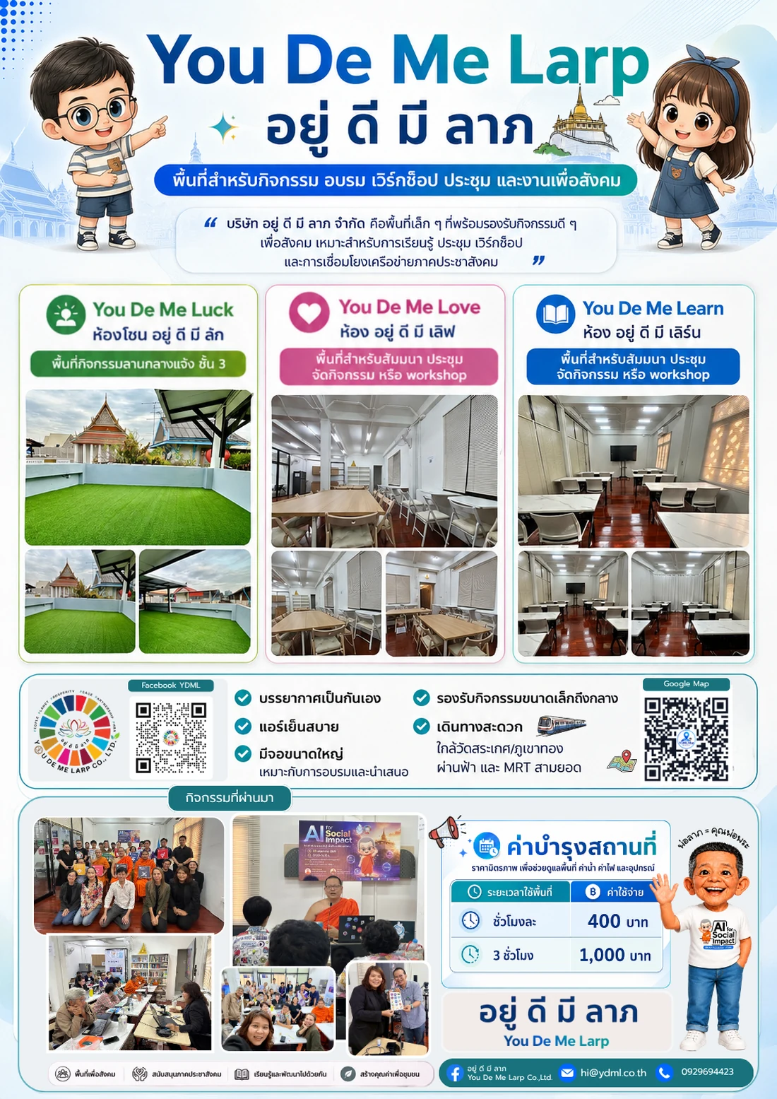 โบรชัวร์ภาพรวมพื้นที่ You De Me Larp อยู่ ดี มี ลาภ