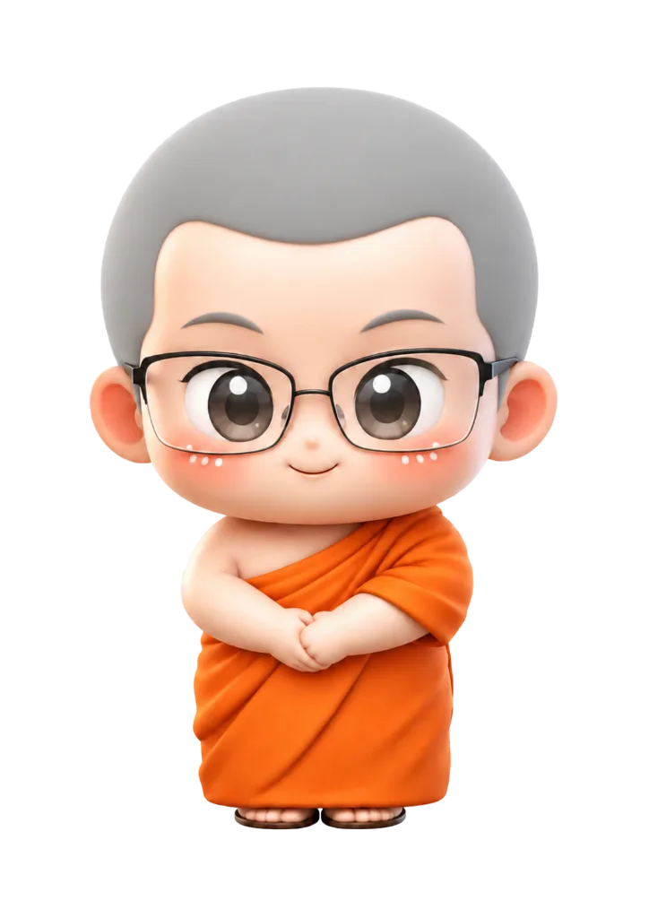 ตัวการ์ตูนพระโครงการ AI for Social Impact