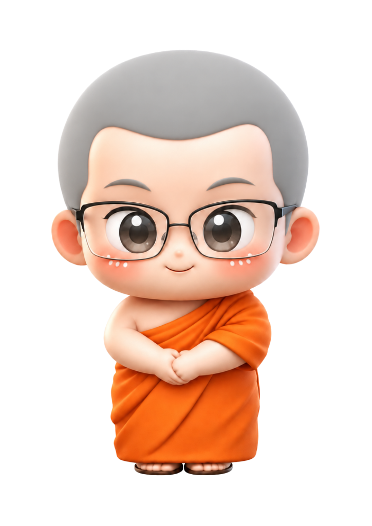 ตัวการ์ตูนพระโครงการ AI for Social Impact