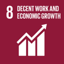 ไอคอน SDG 8: Decent Work and Economic Growth