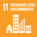 ไอคอน SDG 11: Sustainable Cities and Communities