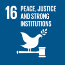ไอคอน SDG 16: Peace, Justice and Strong Institutions